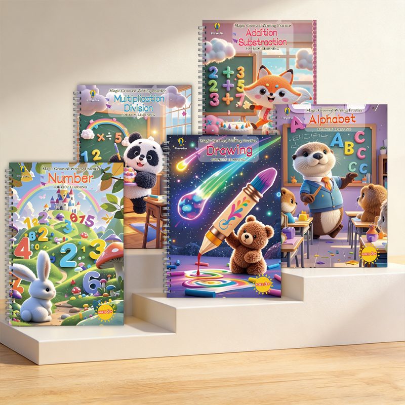 Paquete de cuadernos de práctica de 5 libros