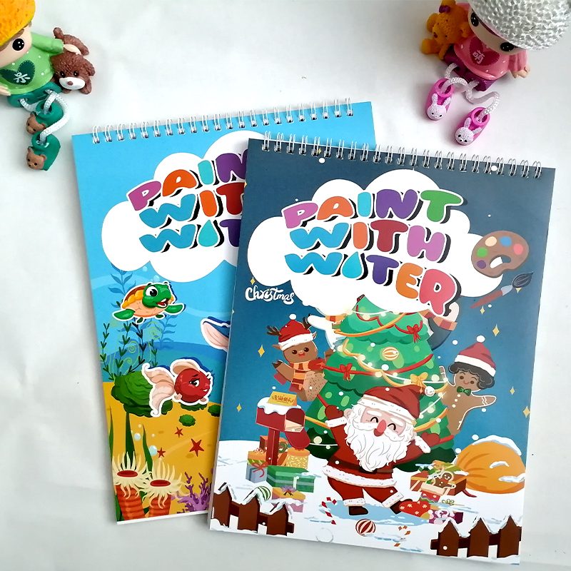 Juego de libros para colorear en acuarela todo en uno