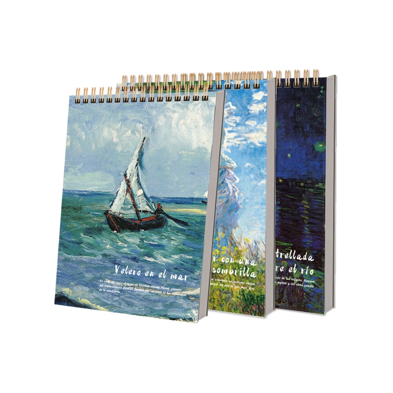 Cuaderno de bocetos de la cubierta de pintura de Monet