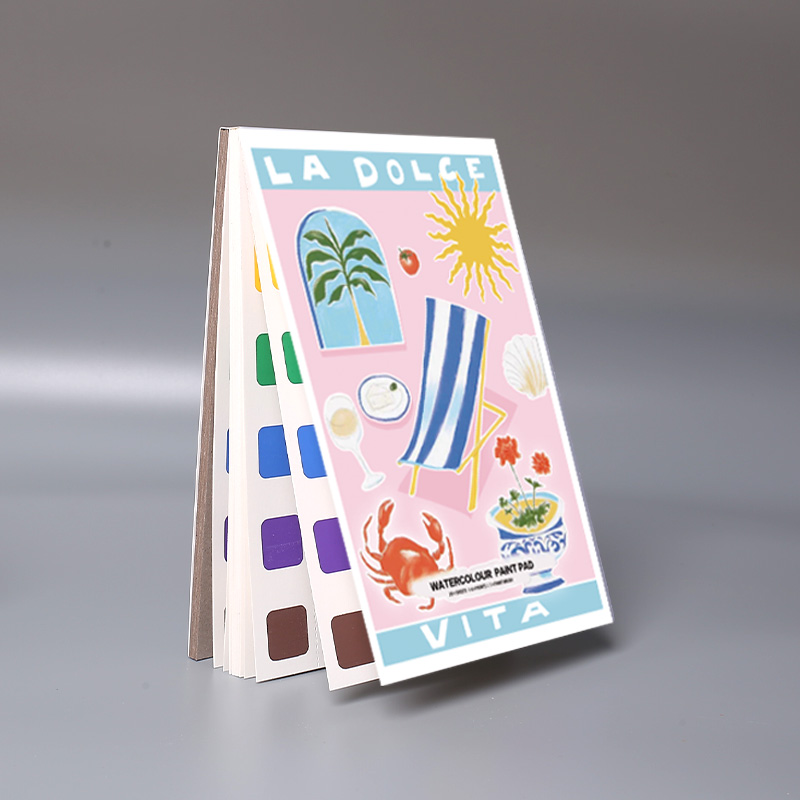 Libro para colorear de acuarela de base espesa